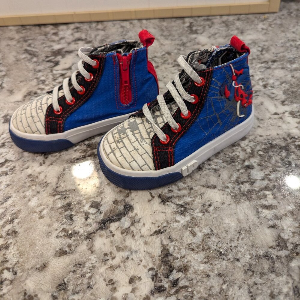 Ground Up Spiderman High Tops Toddler SZ 3